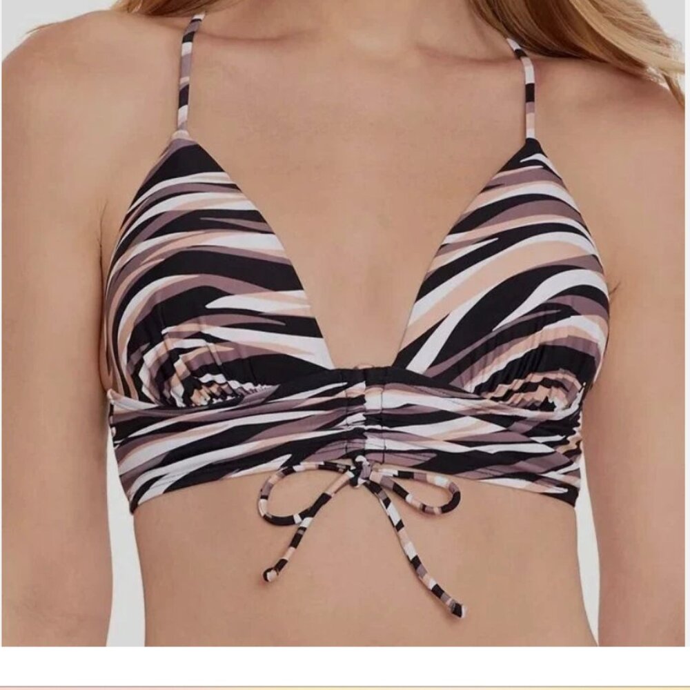 Salt + Cove Juniors' Striped Side Tie Bikini Swimsuit Bottom & Top - XS NWT